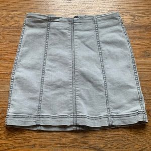 Free People grey mini skirt size 0